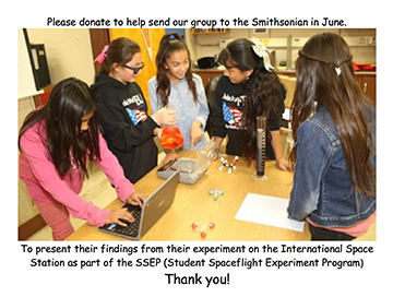 Please donate to help send our group to the Smithsonian in June!